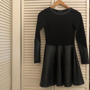 Half faux leather half soft spandex Boulee dress!